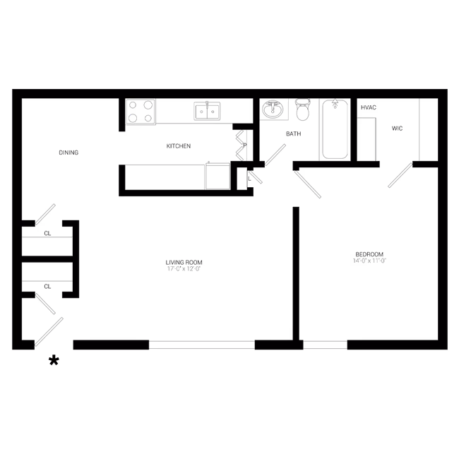 Unit 2-119C 2-119C floor plan