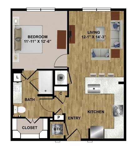 Unit LS-406 LS-406 floor plan