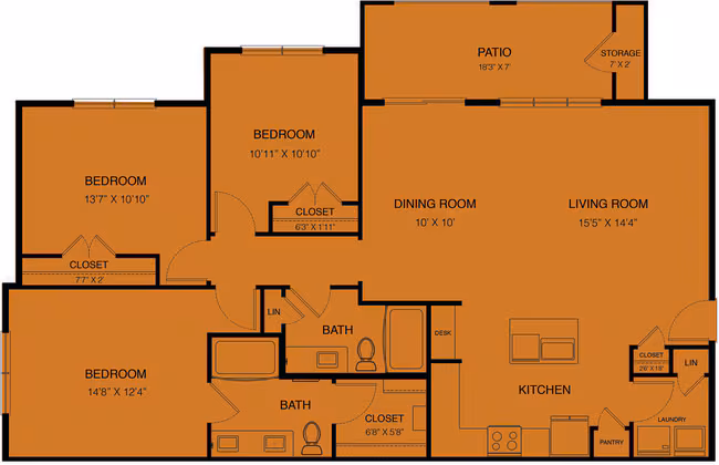 Unit 7201 5301 floor plan