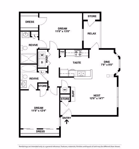 Unit 0511 0505 floor plan