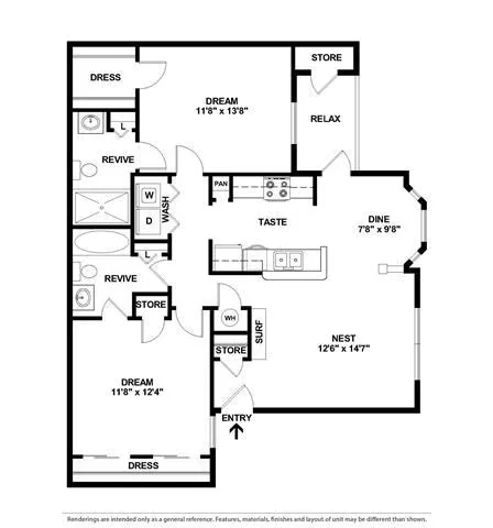 B2A 1006 floor plan
