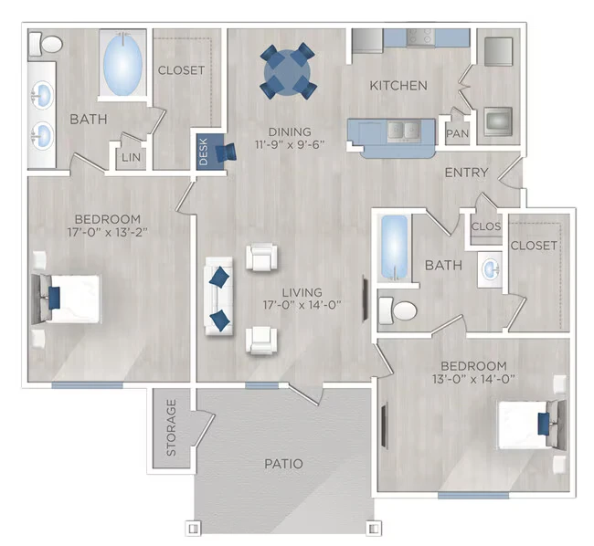 Unit 03207 03207 floor plan