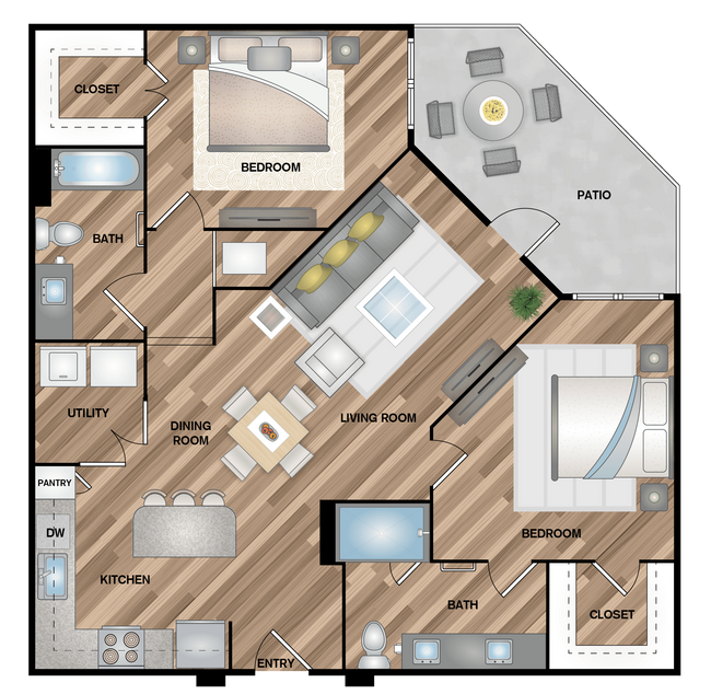 Unit 1221 1221 floor plan