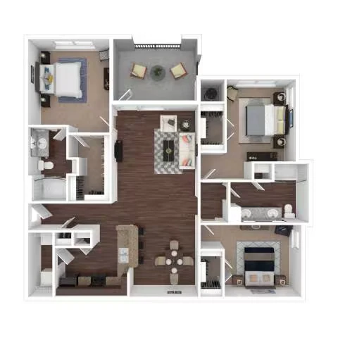 C1 1107 floor plan