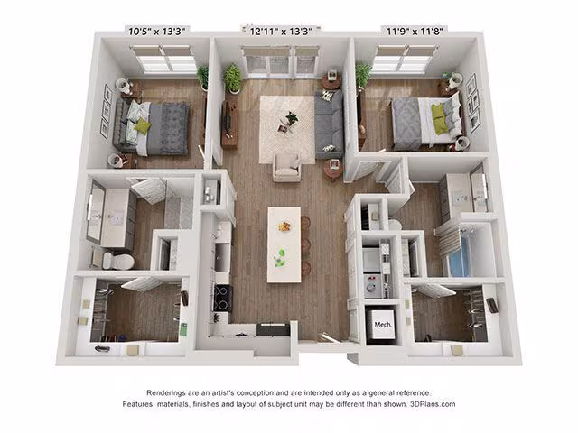 Unit 2239 2239 floor plan