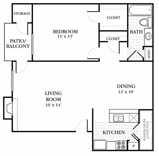 Unit 624 624 floor plan