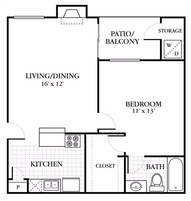 Unit 1917 1917 floor plan