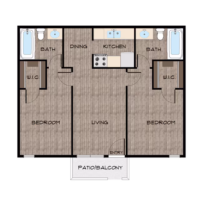 Unit 103 100 floor plan