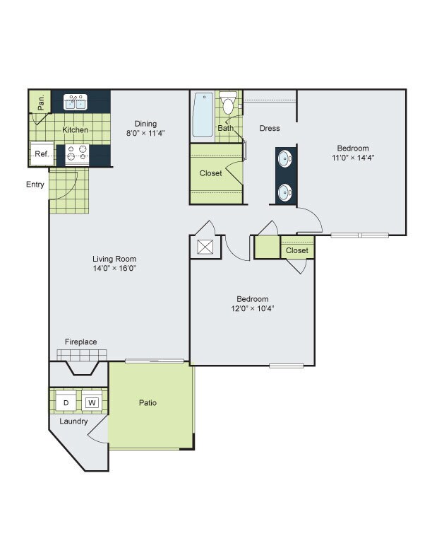 B3 401 floor plan
