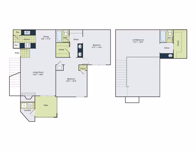 Unit 414 406 floor plan