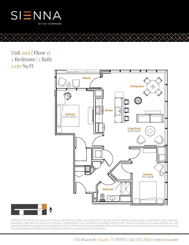 Unit 1720 1720 floor plan