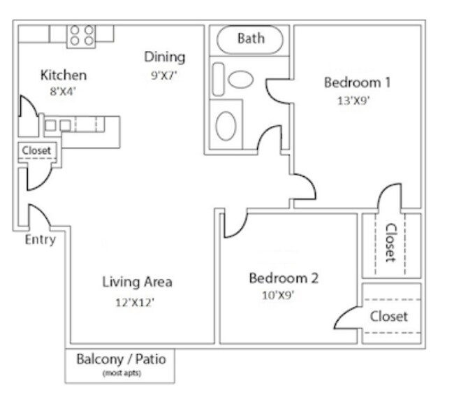 2/1r 273 floor plan
