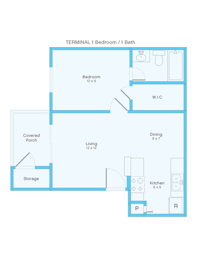 Unit M0832 M0814 floor plan