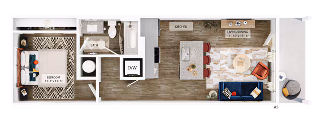 Unit 1113 1113 floor plan