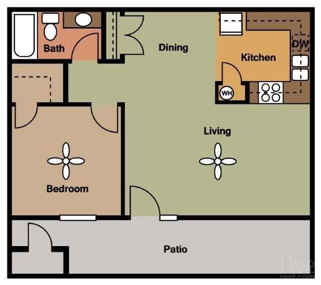 Unit 8206 6105 floor plan