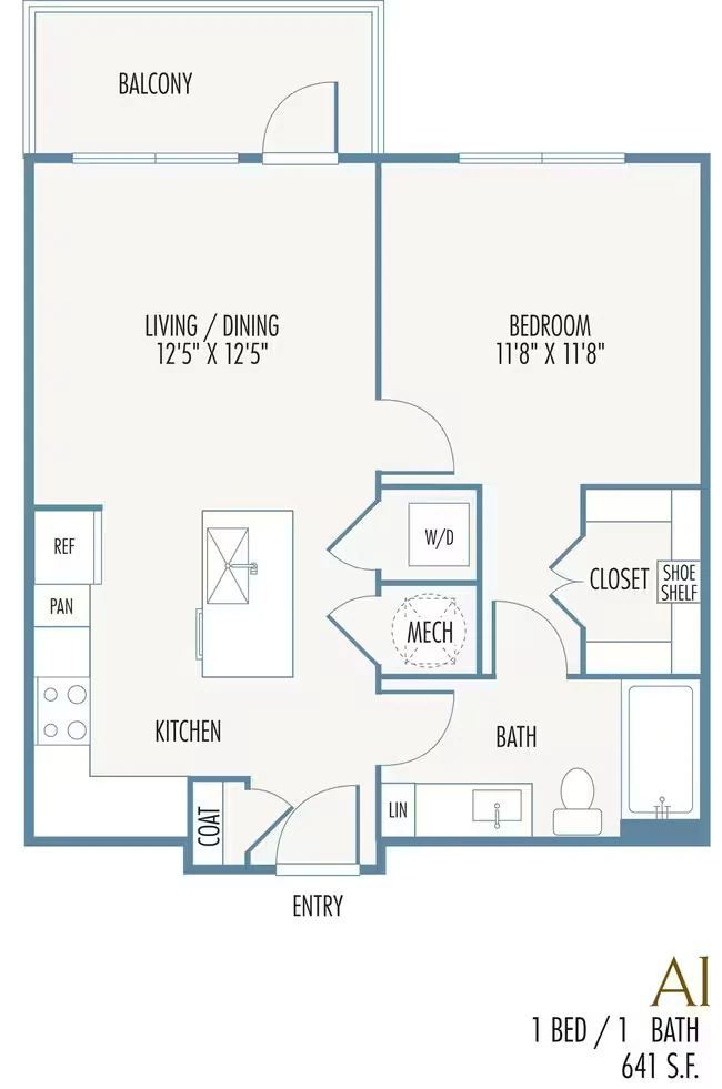 A1 1-2103 floor plan