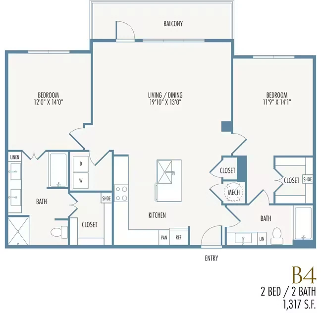 B4 1-2163 floor plan