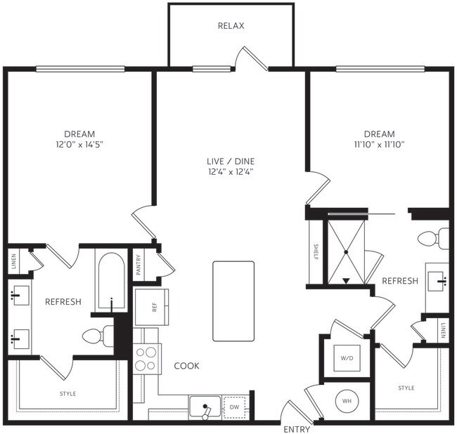 Unit 1253 1253 floor plan