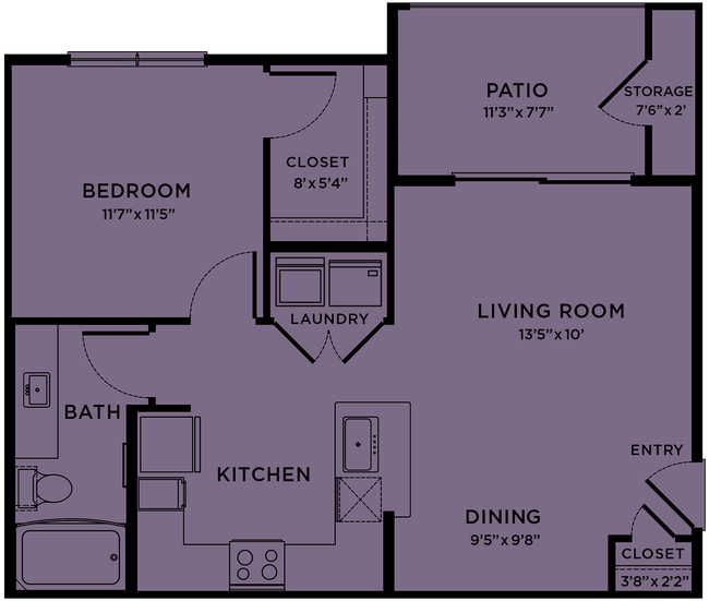 Unit 07303 05308 floor plan