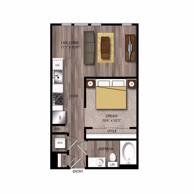 Unit 513 215 floor plan