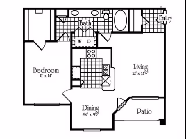 Unit A A floor plan
