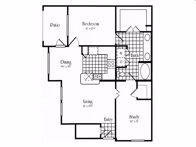 Unit B B floor plan