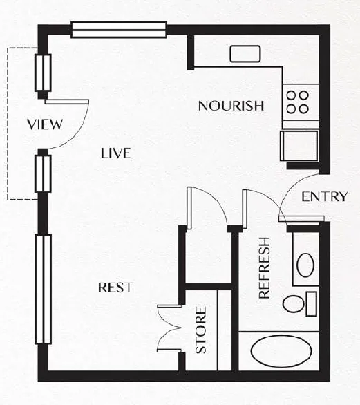 Unit 223 223 floor plan