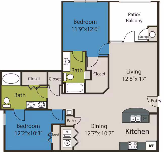 Unit 01301 01301 floor plan
