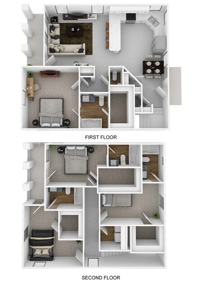 Unit 12819 12827 floor plan