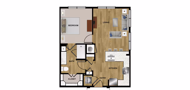 Unit 227 427 floor plan