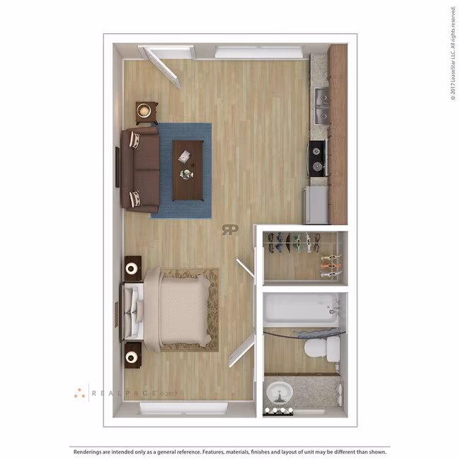 Efficiency/Studio 0909 floor plan