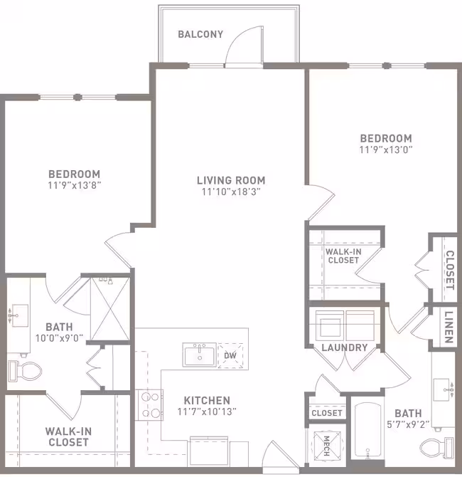 Unit 1338 1102 floor plan