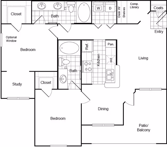 Unit 0911 1039 floor plan