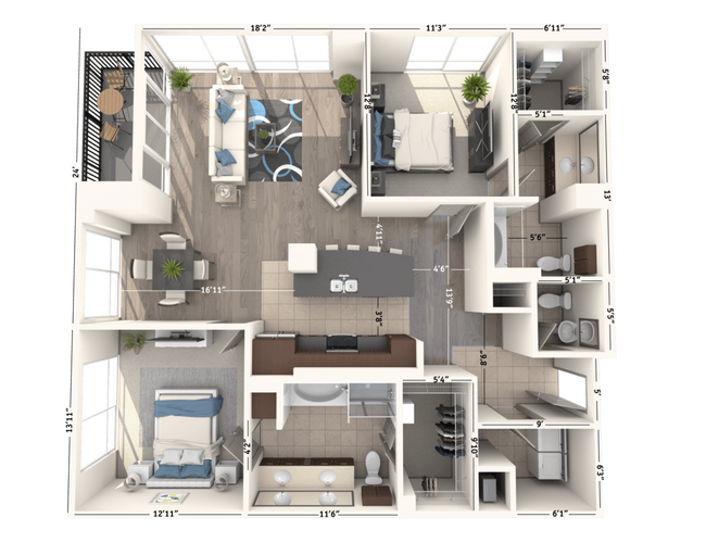 Unit 0808 0808 floor plan