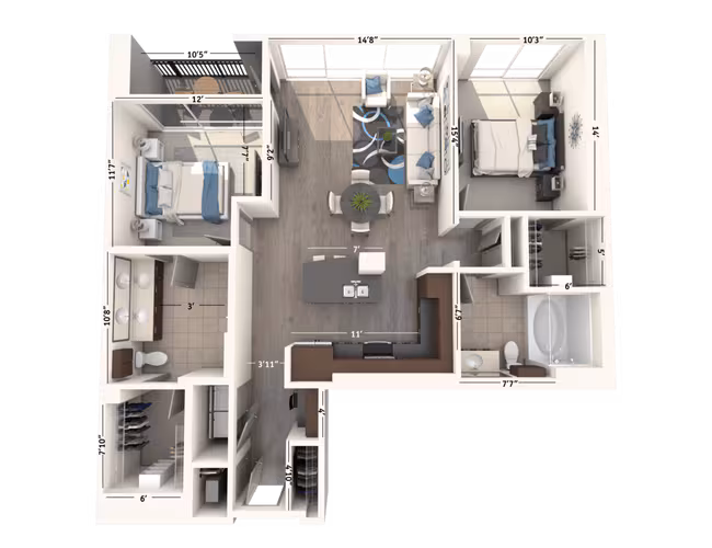 Unit 2203 2203 floor plan