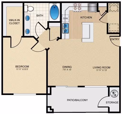 Unit 1225 1225 floor plan
