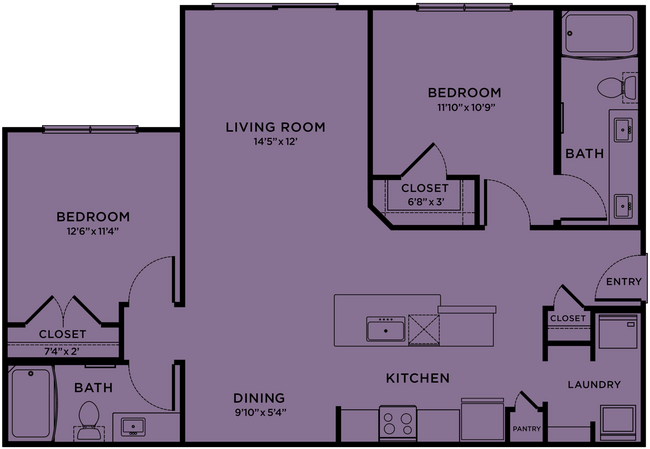 Unit 07306 08107 floor plan