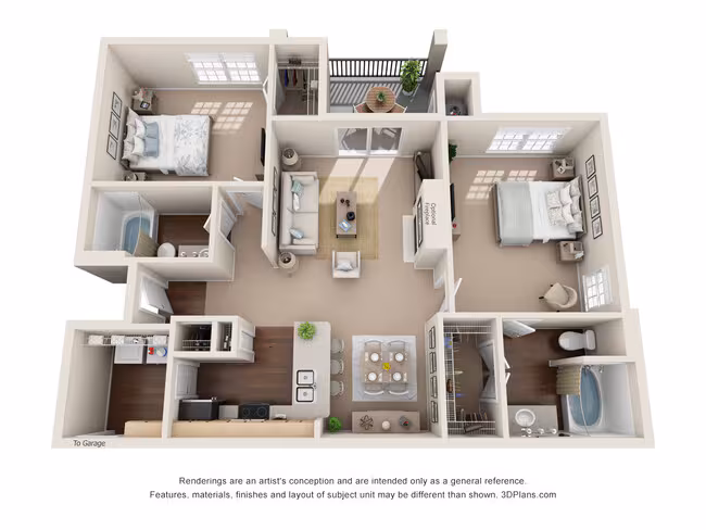 Unit 2-1424 1-1532 floor plan