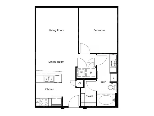 A1C 4-1409 floor plan