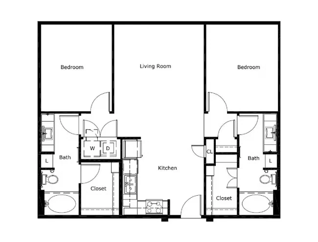 B1 4-1407 floor plan