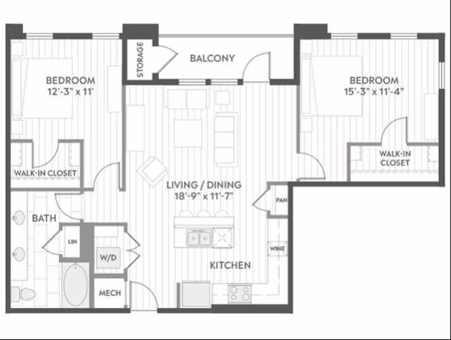 Unit North-N514 North-N514 floor plan