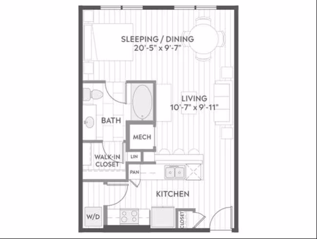 Unit South-S324 North-N825 floor plan