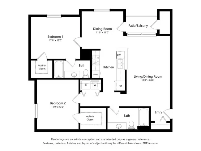 B3 734 floor plan