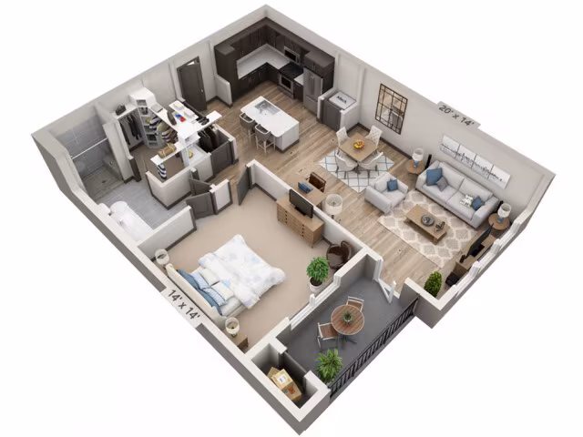Unit 1328 1328 floor plan