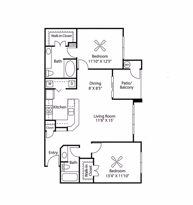 Unit 511 1536 floor plan