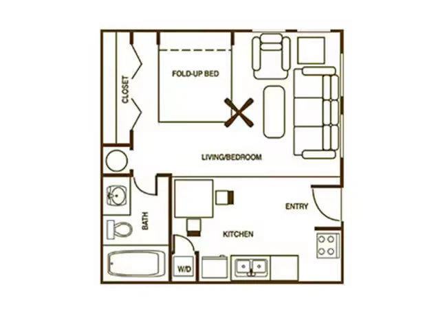 Studio 0605 floor plan