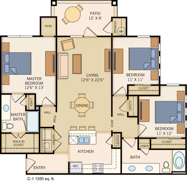 Unit 23102 01110 floor plan