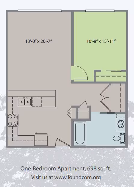 Unit 405 309 floor plan