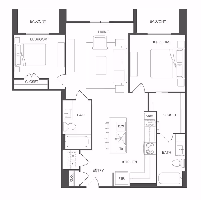Unit 1-319 1-319 floor plan