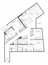 3 Beds • 2.5 Baths floor plan